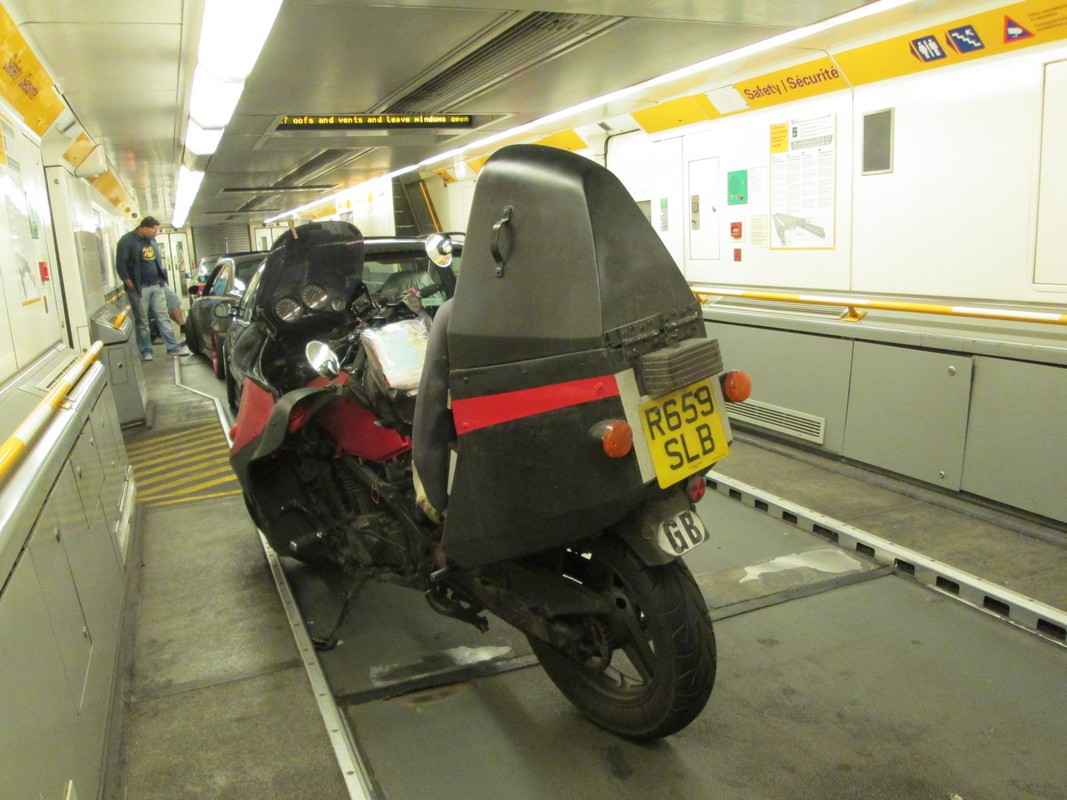 Eurotunnel - Nearly home but so tired!